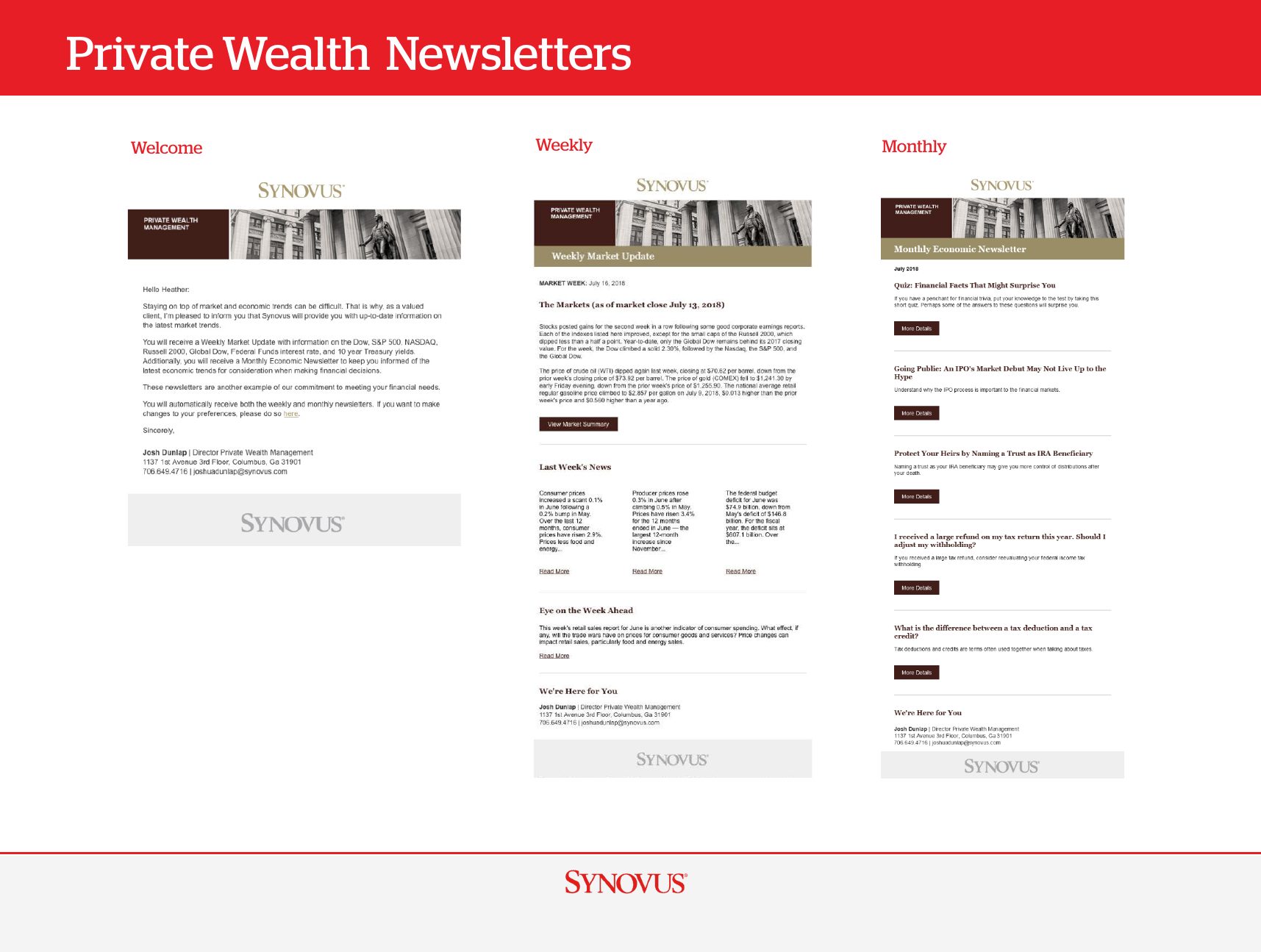 Private Wealth Newsletters