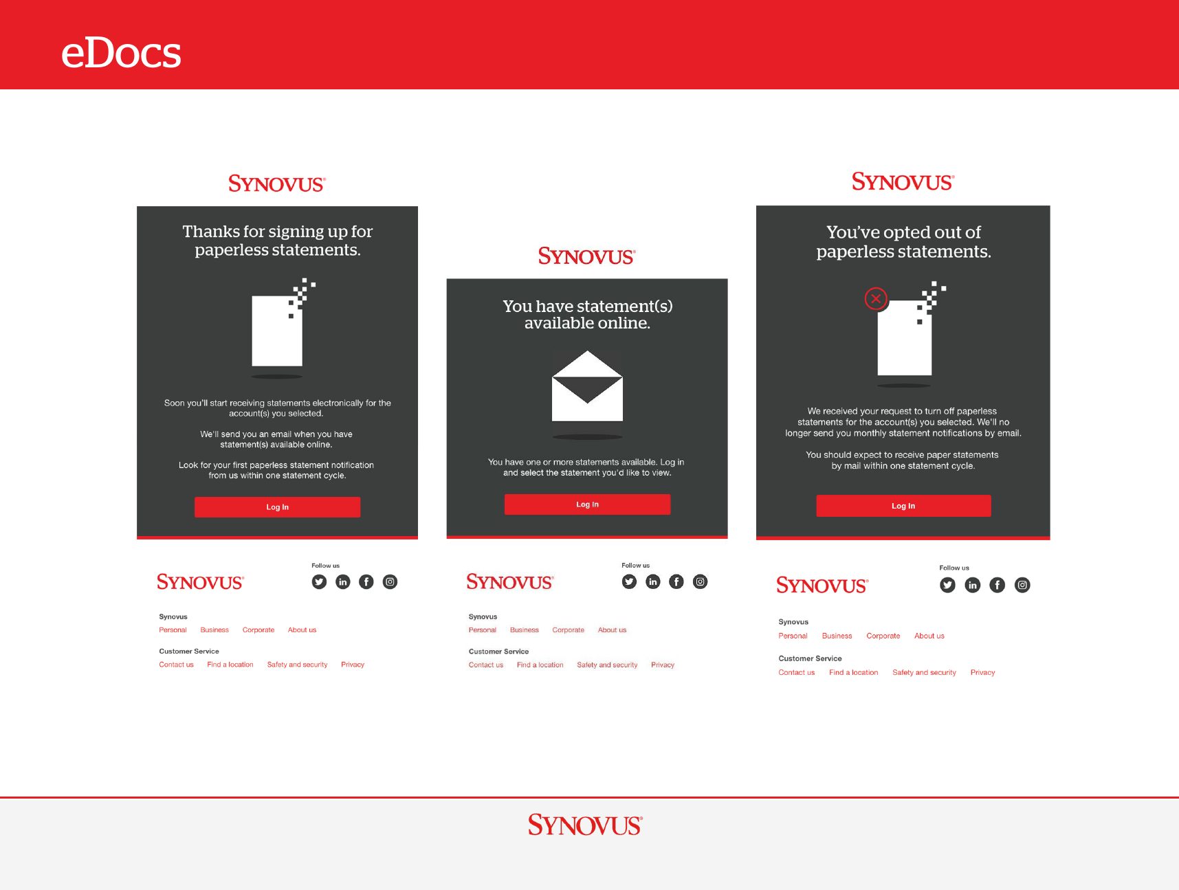 eDocs emails