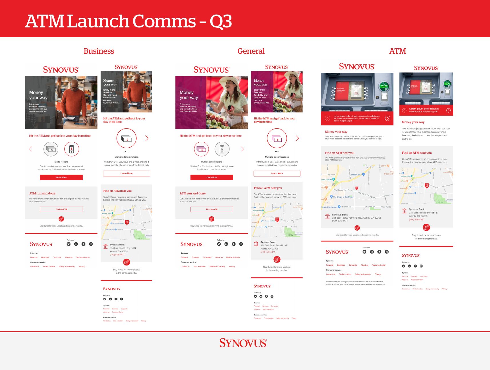 ATM launch emails